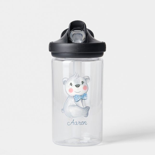Bouteille D'eau Bébé Ours de dessin personnalisé (Avant)
