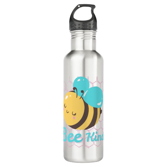 Bouteille D'eau Bee Kind – Cute Positivity & Kindness Animal Desig (Devant)