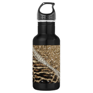 Bouteille D'eau Belle Chic fille Empreinte de léopard Parties scin