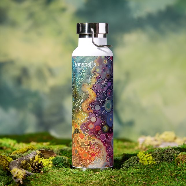 Bouteille D'eau Belle couleur Whimsical Retour à l'école (Extérieur)