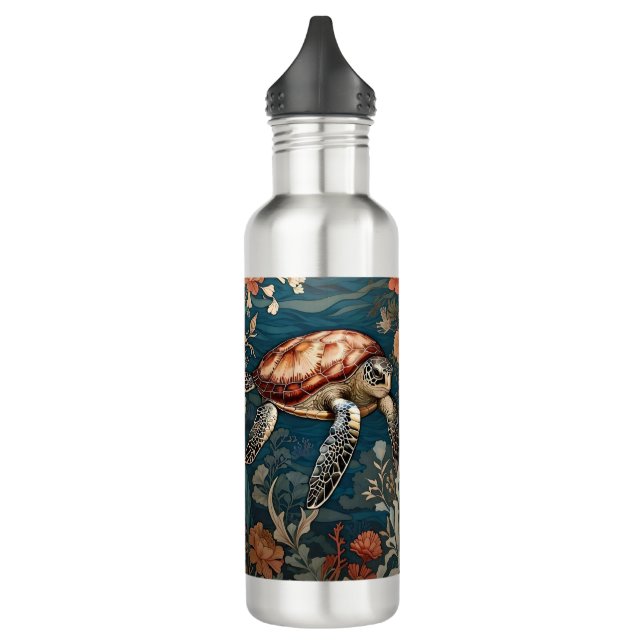Bouteille D'eau Belle tortue sous-marine (Gauche)