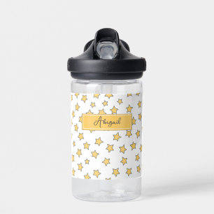 Bouteille D'eau Belles Etoiles Jaunes Enfants Motifs