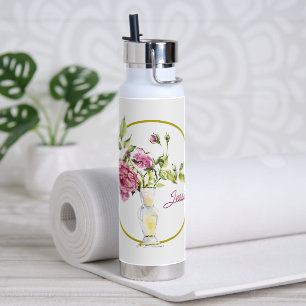 Bouteille D'eau Belles roses roses et vase roses