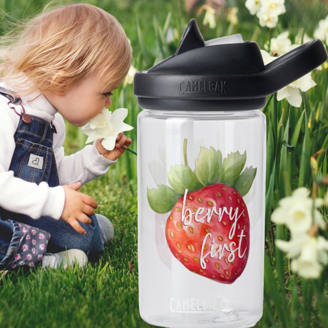 Bouteille D'eau Berry First Cute Strawberry 1ère fête d'anniversai (Créateur téléchargé)