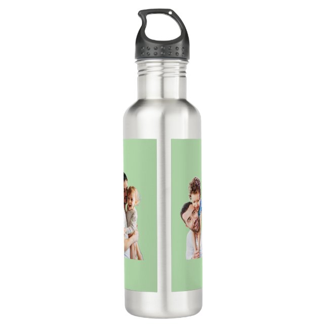 Bouteille D'eau Best Daddy Ever - Cadeau personnalisé pour enfants (Dos)