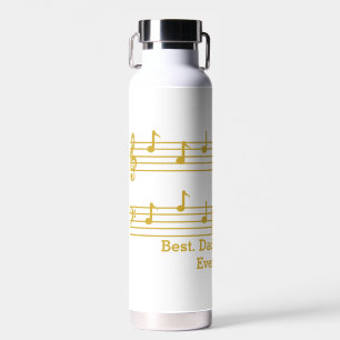 BOUTEILLE D'EAU BEST MUSIQUE AIMER PAPA JAMAIS ROCKING NOTES & CHO