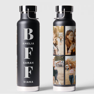 Bouteille D'eau BFF   Best Friends 4 Photo Collage de noms personn