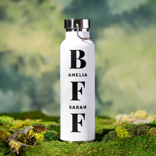 Bouteille D'eau BFF Meilleurs Amis Noms Personnalisés Uniques Si