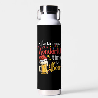 Bouteille D'eau Bière de Noël