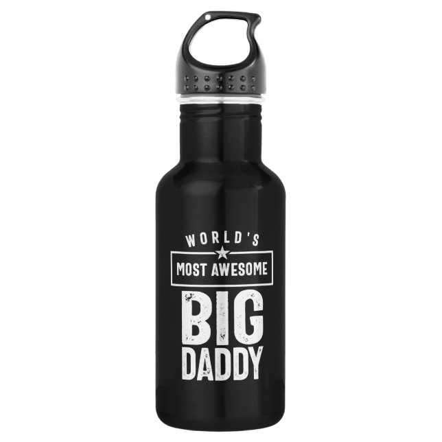 Bouteille D'eau Big Daddy le plus génial au monde | Père Grandfath (Devant)