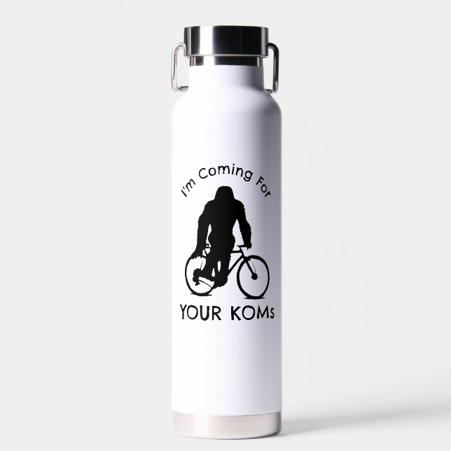 Bouteille D'eau Bigfoot je viens pour vos KOM (Avant)
