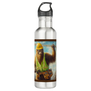 Bouteille D'eau Bigfoot le travailleur du bâtiment