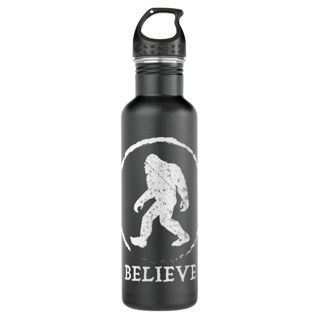 Bouteille D'eau Bigfoot Sasquatch Yeti Croire (Devant)