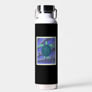 Bouteille D'eau Biologiste de la marine vintage Retro Turtle