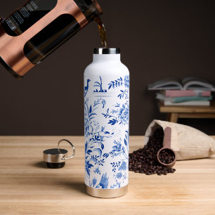 Bouteille D'eau Bird Chinoiserie French Toile