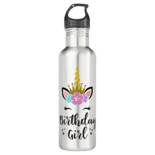 Bouteille D'eau Birthday Girl Unicorn