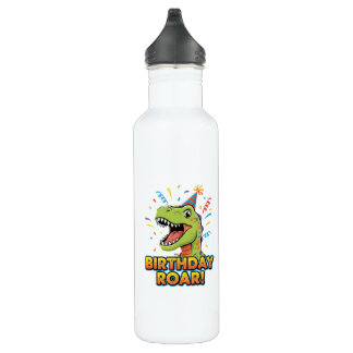 Bouteille D'eau Birthday Roar Cute Dinosaur Birthday Party Design
