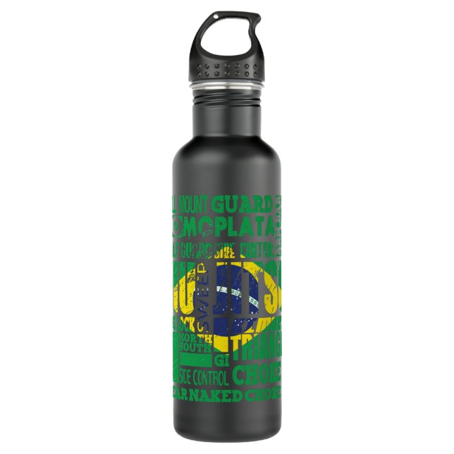 Bouteille D'eau BJJ A À Z    GlossaireBrésilien Jiu Jitsu Classic  (Devant)