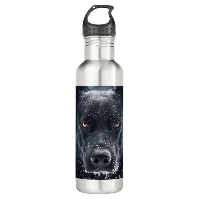 Bouteille D'eau Black German Shepherd (Devant)
