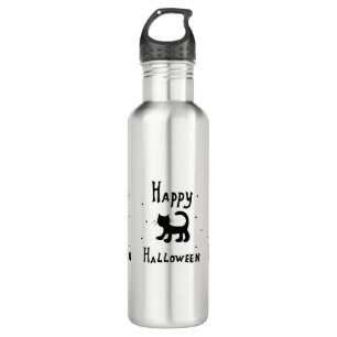 Bouteille D'eau Black Happy Halloween horreur éffrayant