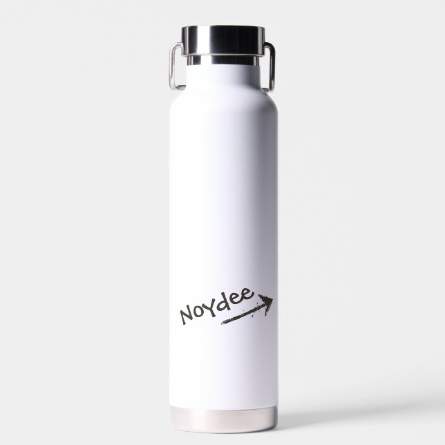 Bouteille D'eau Black Lettering and Arrow on your (Avant)