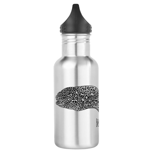 Bouteille D'eau Black spotted moray eel cartoon (Gauche)
