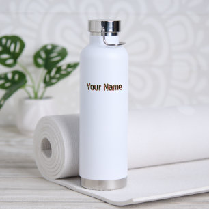 Bouteille D'eau Blanc Personnalisé avec Moderne Personnalisé