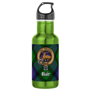 Bouteille D'eau Blason de Clan Blair sur tartan