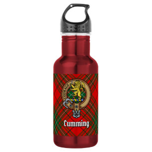 Bouteille D'eau Blason de Clan Cumming sur tartan