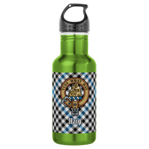 Bouteille D'eau Blason de Clan Haig sur tartan à carreaux