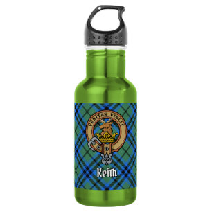 Bouteille D'eau Blason de Clan Keith sur tartan