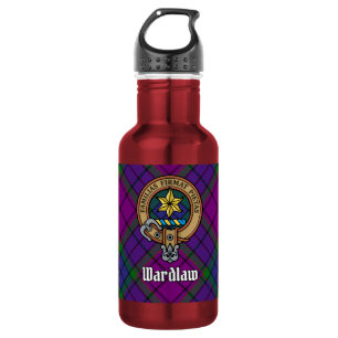 Bouteille D'eau Blason de Clan Wardlaw sur tartan