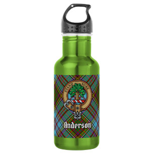Bouteille D'eau Blason du clan Anderson sur tartan