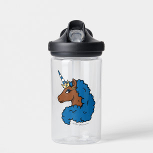 Bouteille D'eau Bleu Afro Unicorn
