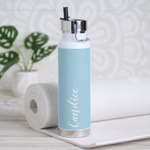 Bouteille D'eau Bleu clair Mariage personnalisé Bridesmaid