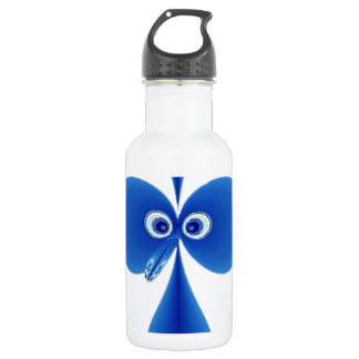 Bouteille D'eau Bleu d'oiseau d'idiot