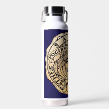 Bouteille d'eau bleu et or Savoy