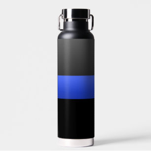 Bouteille D'eau Bleu fin Soutien de la police Paruline thermique