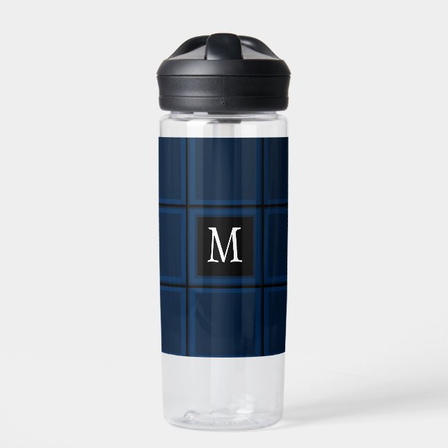 Bouteille D'eau Bleu foncé marine Personnalisé unique première tri (Extérieur)