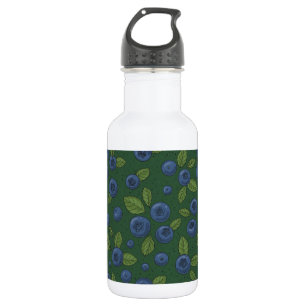 Bouteille D'eau Bleus sur vert foncé