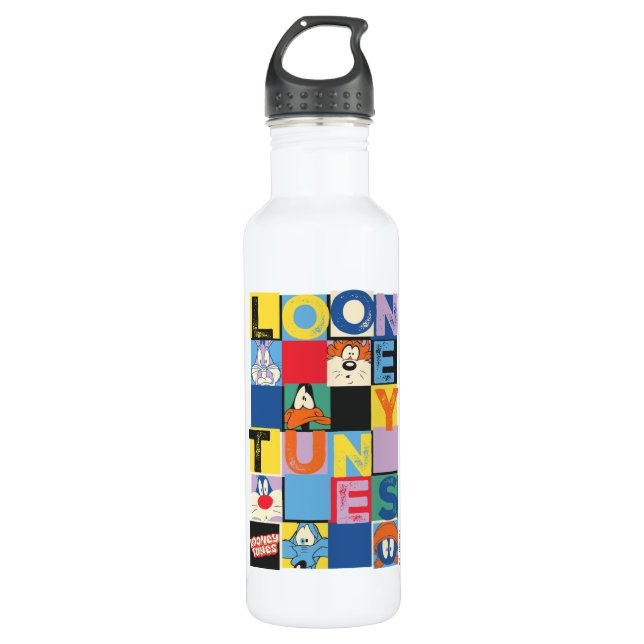 Bouteille D'eau Blocs de contrôle de caractères LOONEY TUNES™ (Devant)