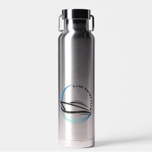 Bouteille D'eau Blue Nautical Ancre yacht club bateau marina Nom