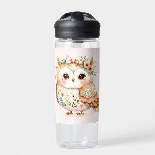 Bouteille D'eau Boho Cottagecore Owl Floral Farmcore Charme