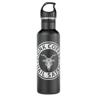 Bouteille D'eau Boire Coffee Hail Satan 
