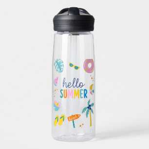 Bouteille D'eau Bonjour Amusement de Plage d'Été Design Rétro