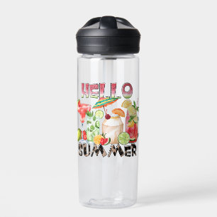 Bouteille D'eau Bonjour Été Boissons Tropicales Tasse – Ambiance R