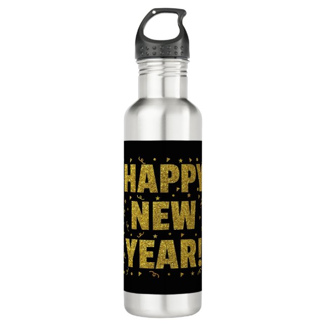 Bouteille D'eau Bonne année (Devant)