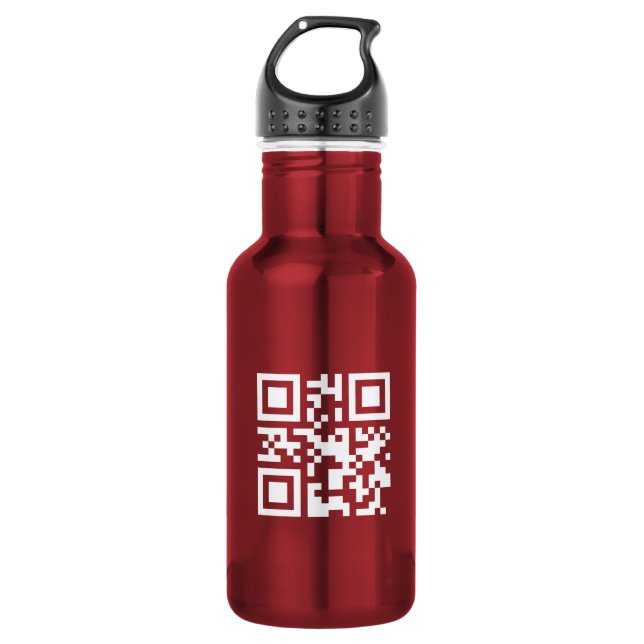 Bouteille D'eau Bonne année ! — Code QR (Devant)