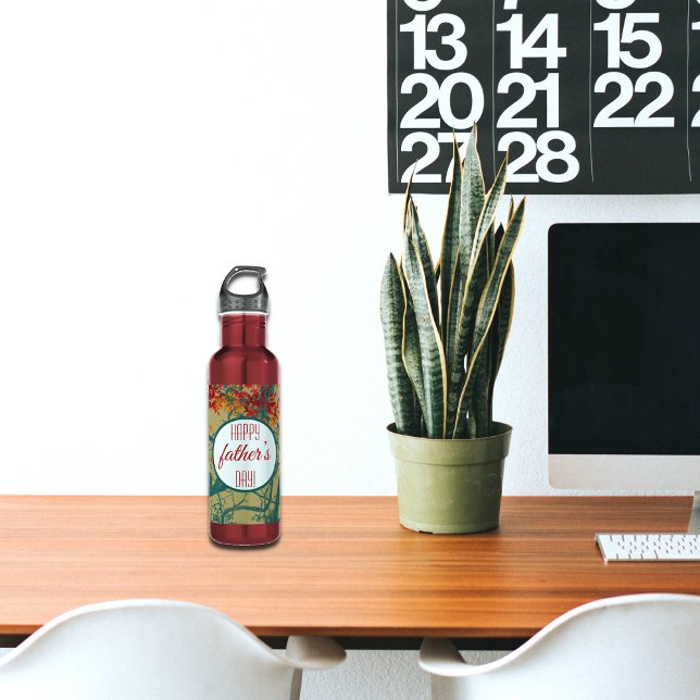 Bouteille D'eau Bonne fête des pères ! La valeur inestimable des a (Créateur téléchargé)