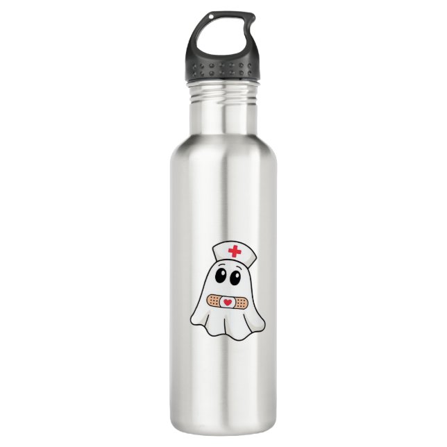 Bouteille D'eau BOO BOO CREW Ghost Nurse Funny Halloween Essential (Devant)